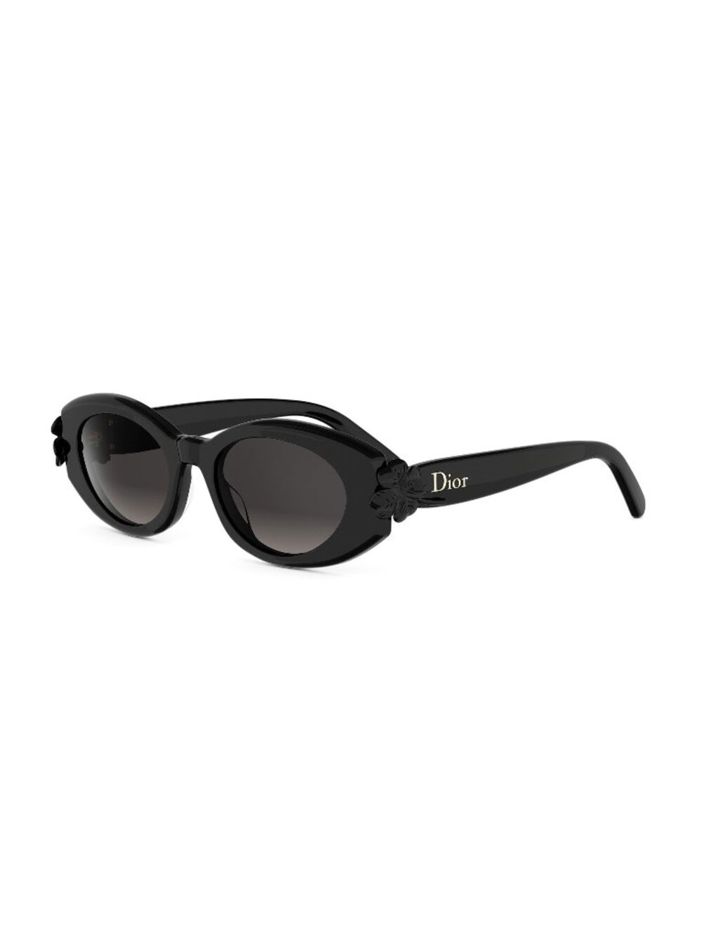 New DIOR Women's Sunglasses Acetate Frame CLOVER B1I CD40260I 10A1 01B 52 Black